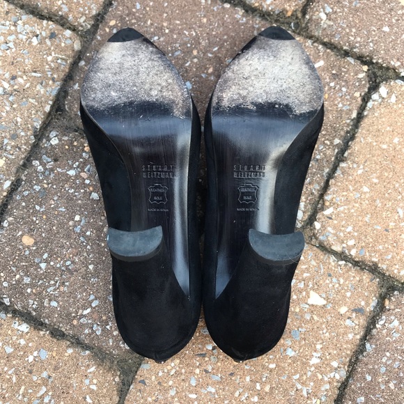 Stuart Weitzman Logopower Suede Platform Pump - Picture 7 of 8